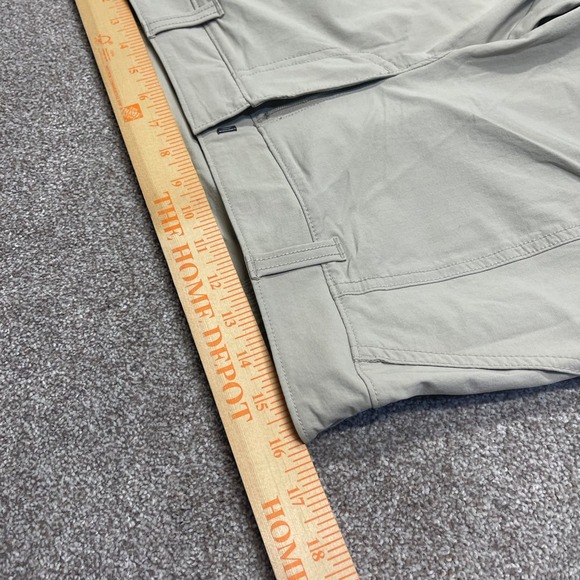 Athleta womens cargo hiking pants sz 8 mid rise cream khaki outdoor camping - Picture 9 of 12